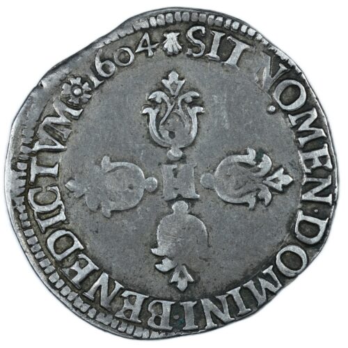 HENRI IV DEMI FRANC 1604 TOULOUSE REVERS