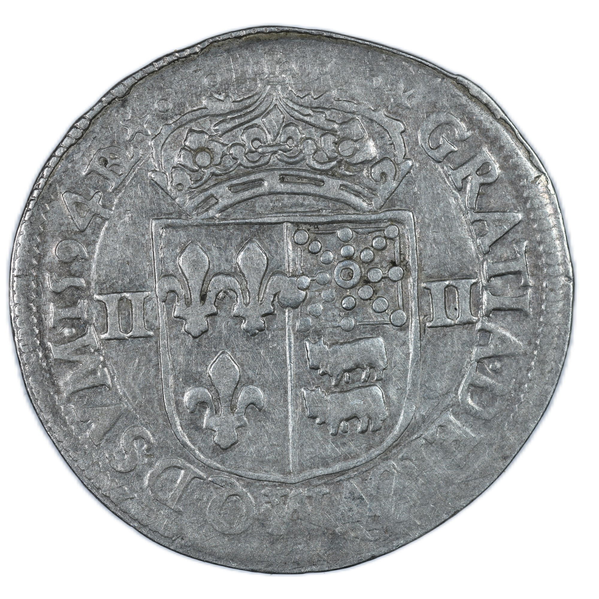 HENRI IV QUART 1594 AVERS