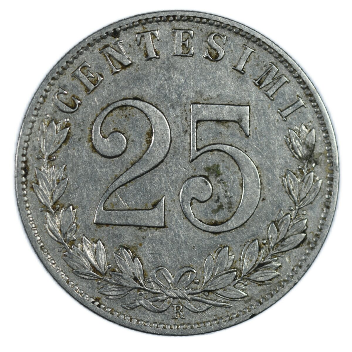 ITALIE 25 CENTESIMI 1903 AVERS