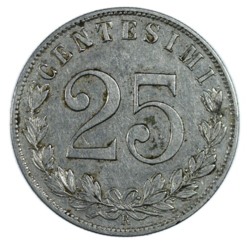 ITALIE 25 CENTESIMI 1903 AVERS