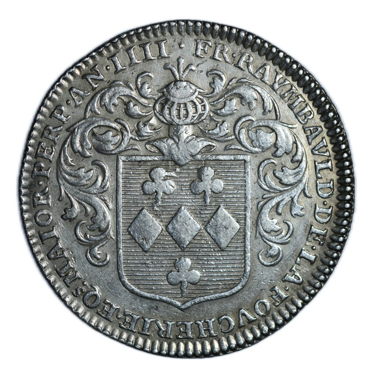 JETON ARGENT 1696 REVERS