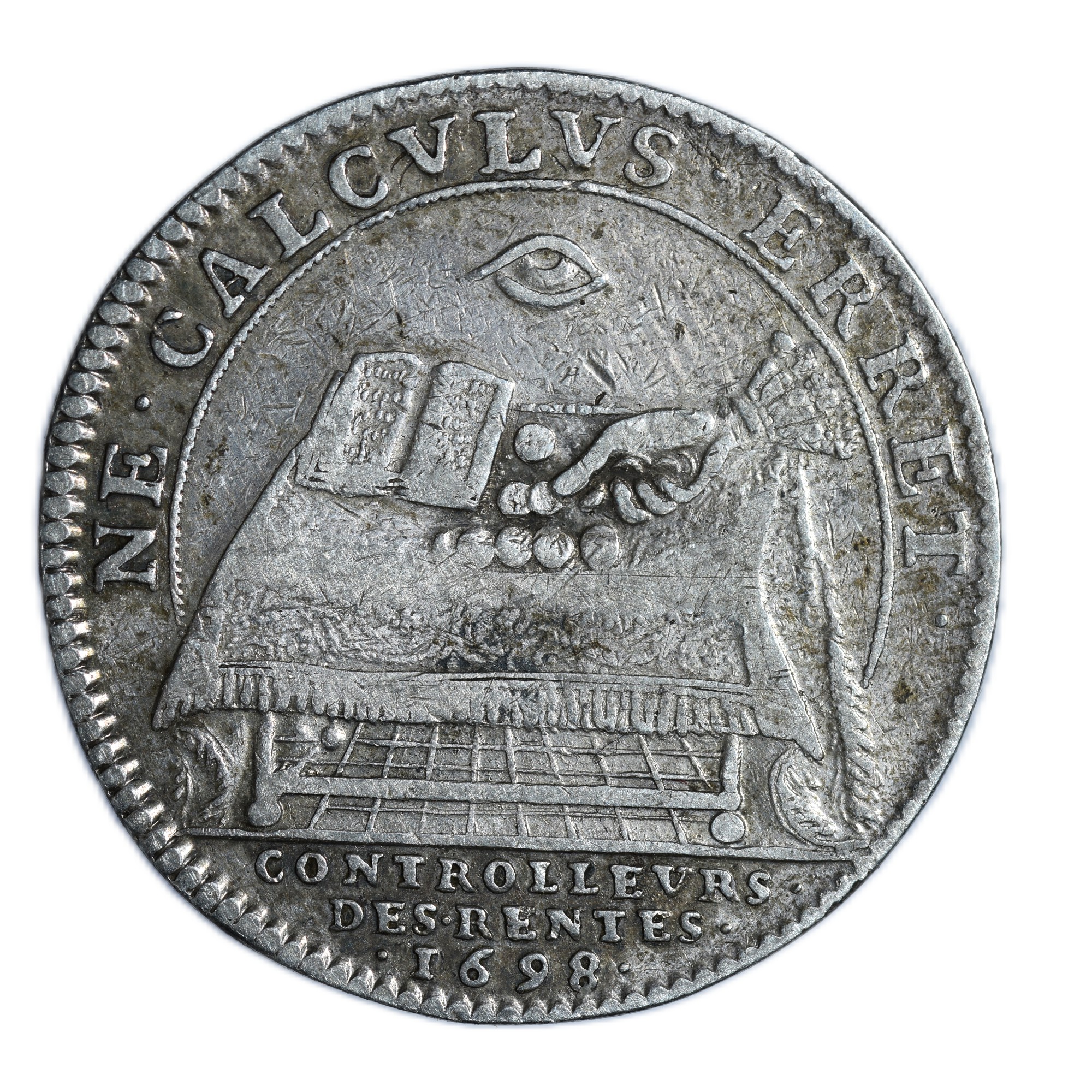 JETON LOUIS XIV 1698 REVERS