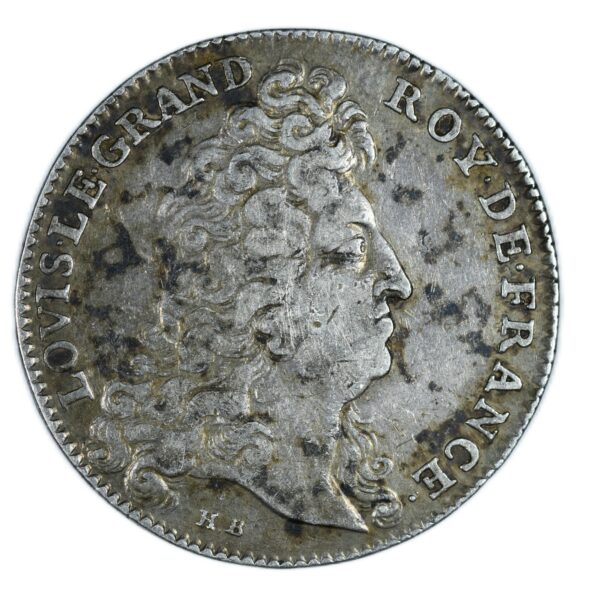 JETON LOUIS XIV ACADEMIE 1702 AVERS