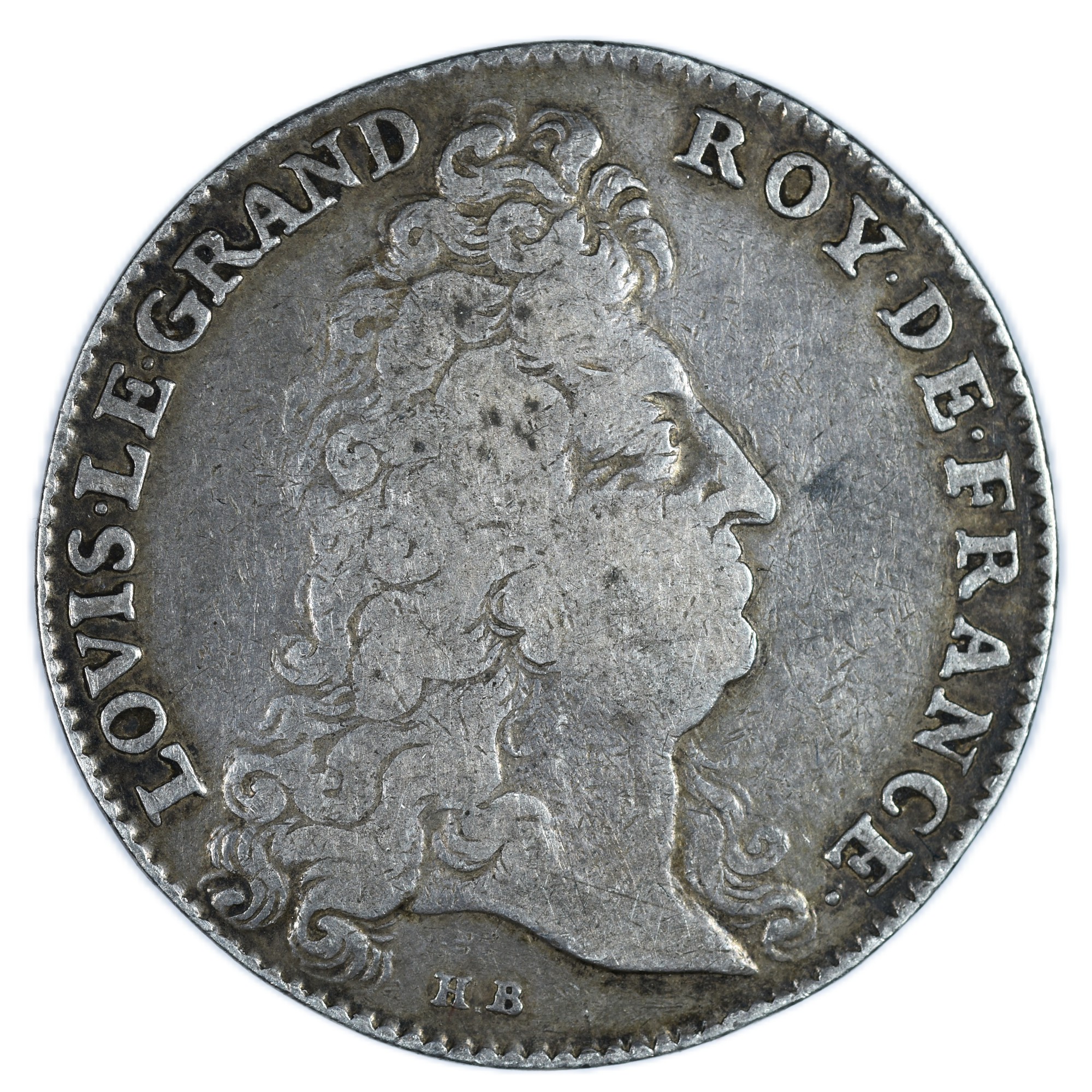 JETON LOUIS XIV ACADEMIE 1704 AVERS