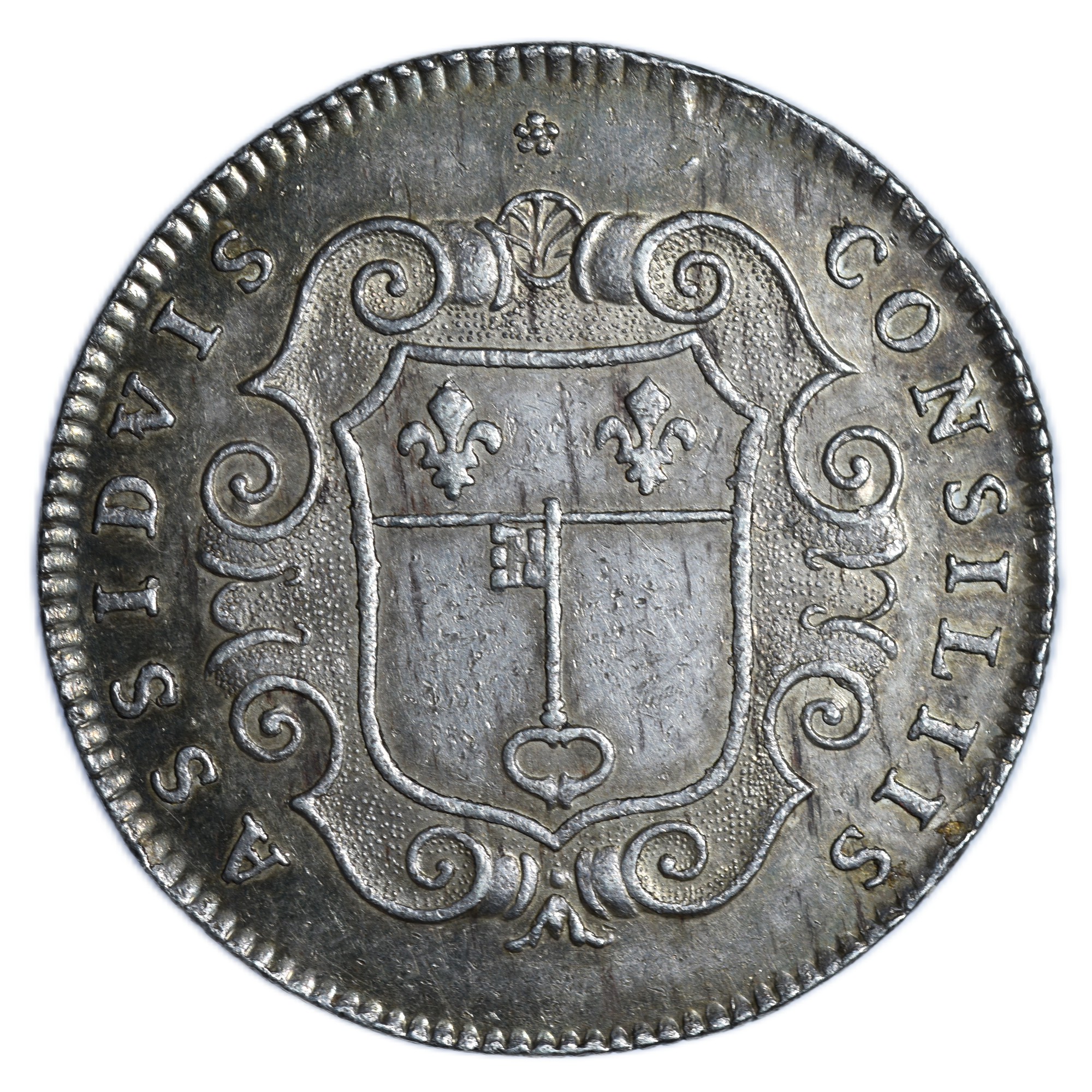 JETON LOUIS XIV REVERS ARGENT