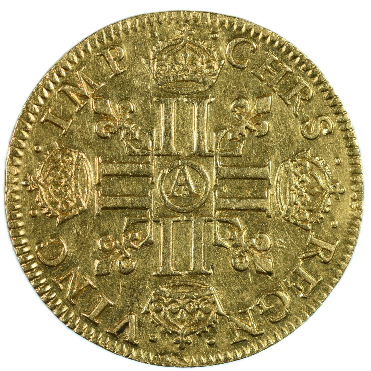 LOUIS XIII LOUIS OR 1641 PARIS REVERS