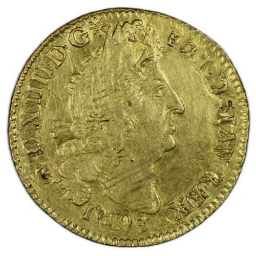 LOUIS XIV LOUIS OR 4 L 1693 PARIS AVERS