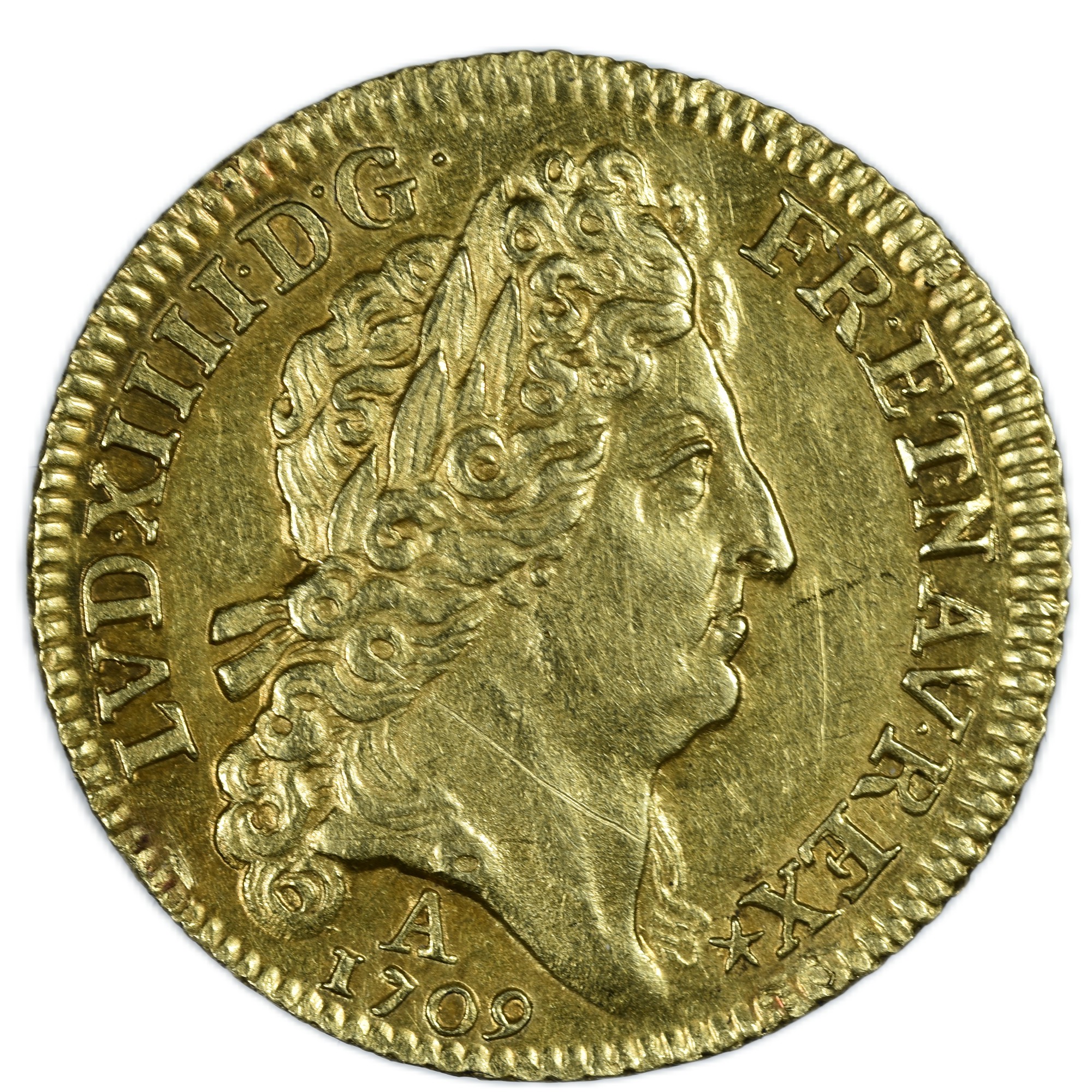 Louis XIV - Louis d'or au soleil - 1709 A Paris