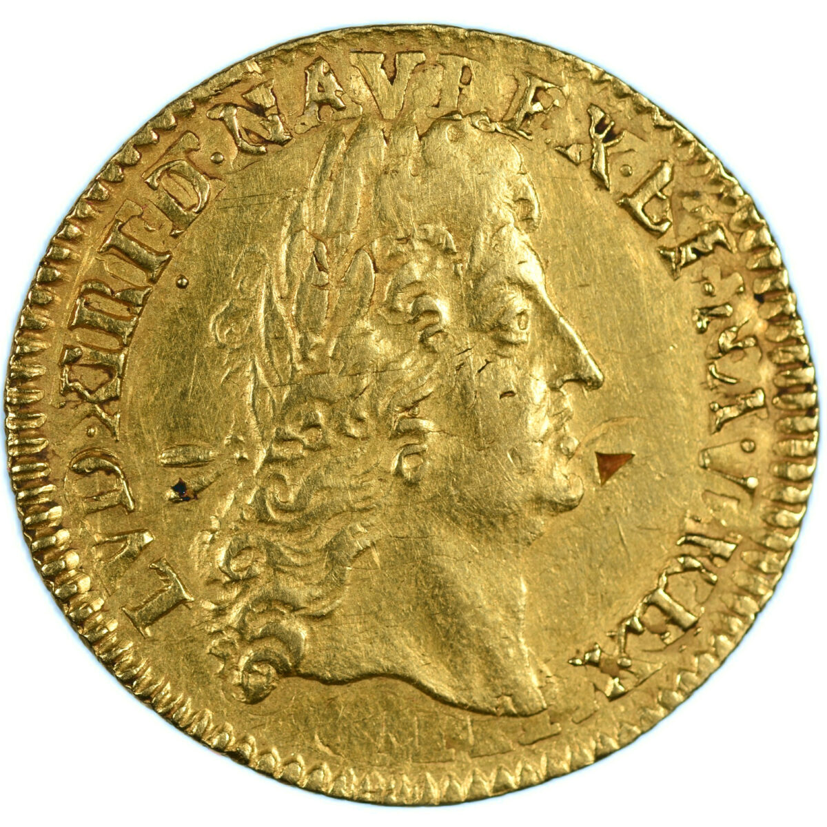 LOUIS XIV DEMI LOUIS ECU 1691 PARIS AVERS
