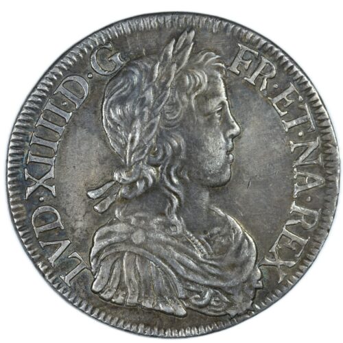 LOUIS XIV ECU 1648 BORDEAUX AVERS