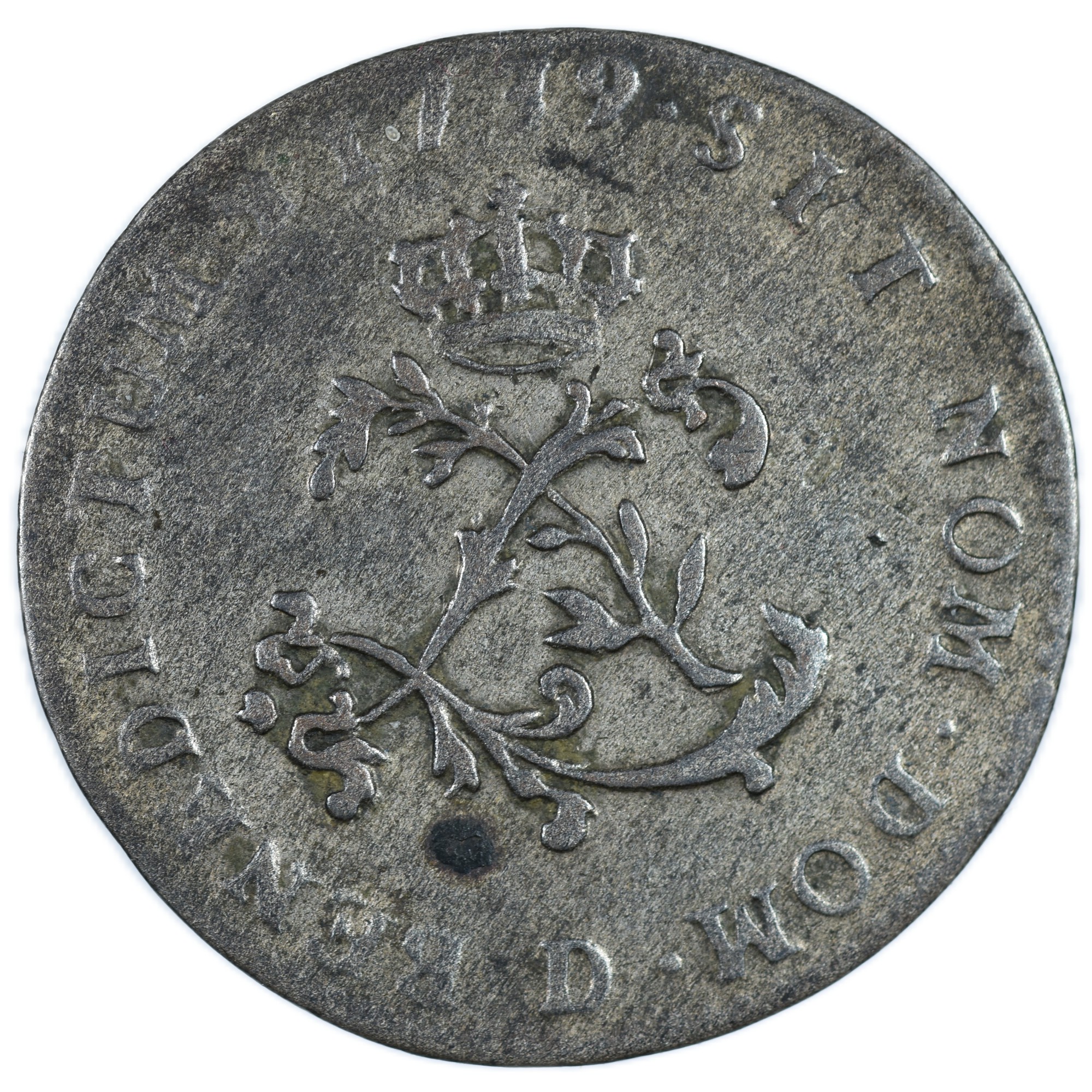 LOUIS XV DOUBLE SOL 1739 LYON AVERS