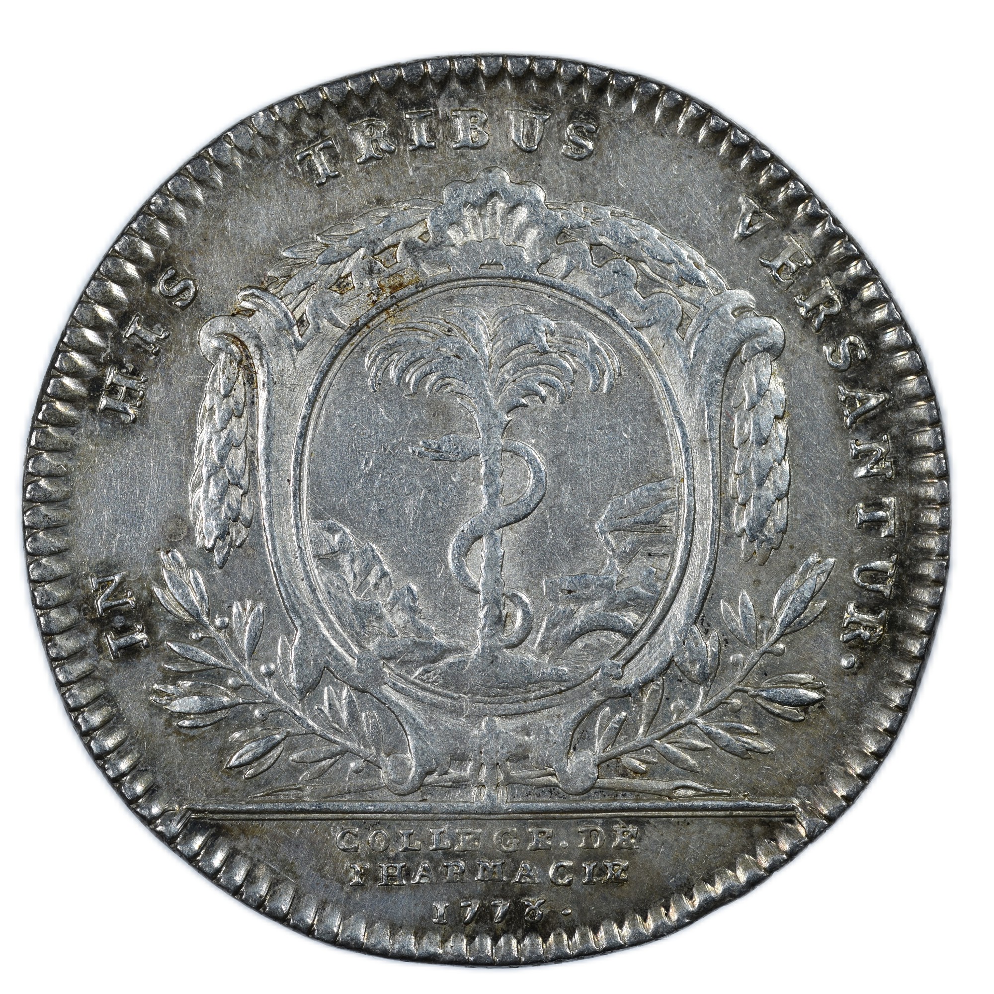 LOUIS XVI JETON PHARMACIE 1778 REVERS