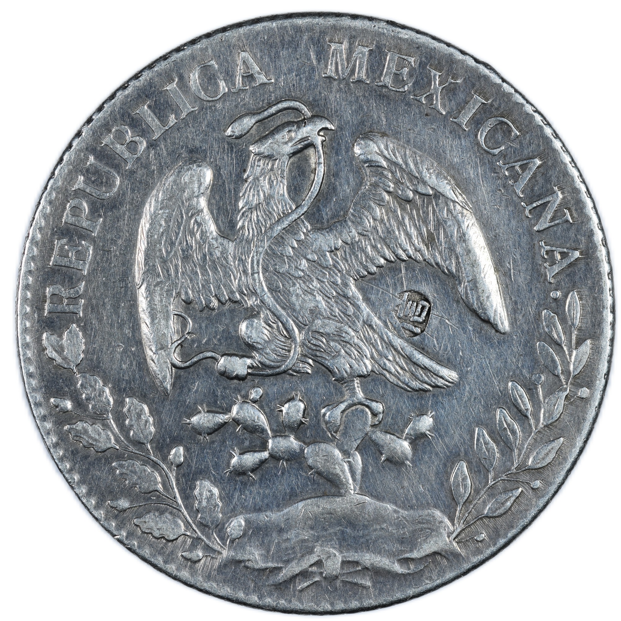 Mexique - 8 Reales 1892 - Mexico - Contremarque chinoise