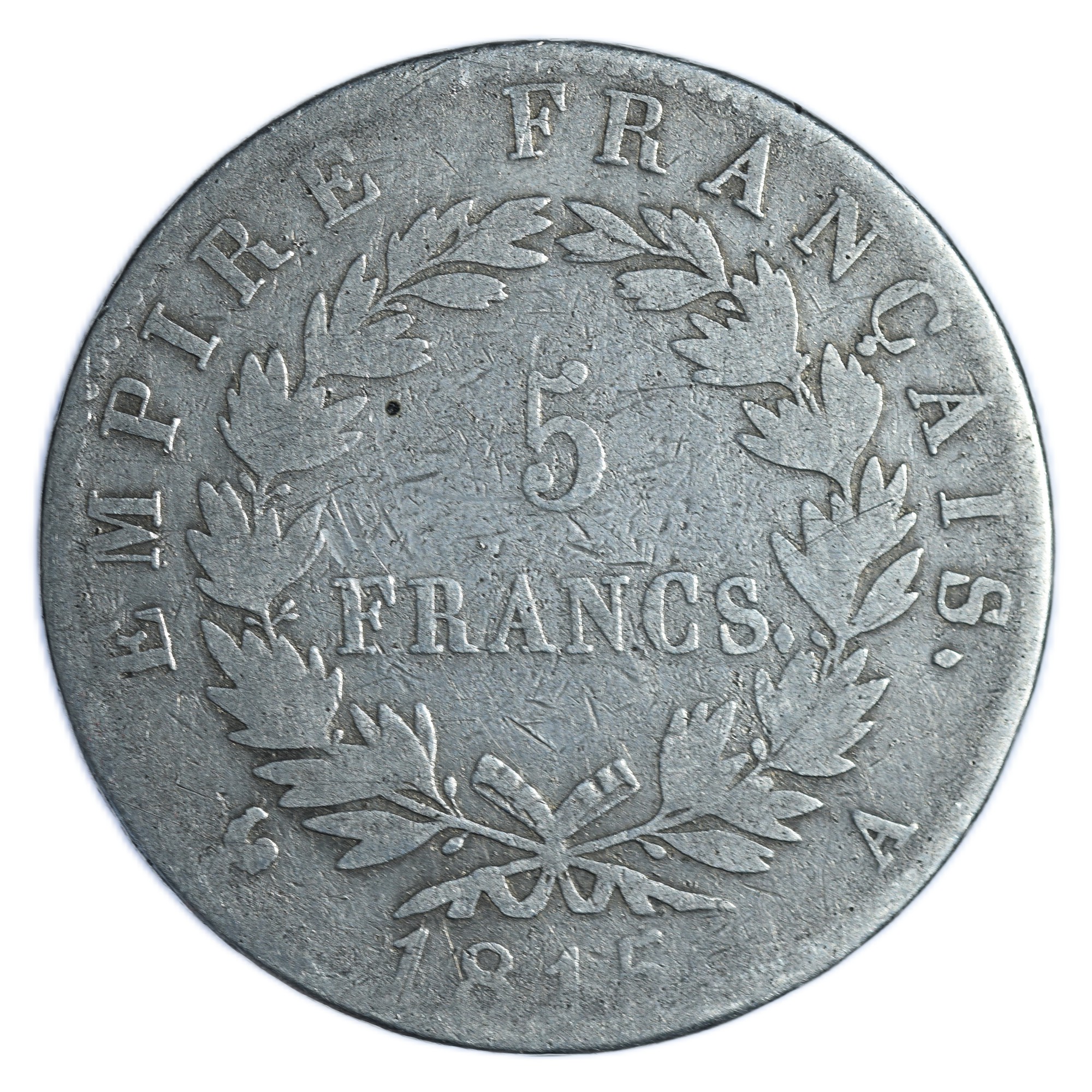 NAPOLEON PREMIER 5 FRANCS 1815 CENT JOURS AVERS